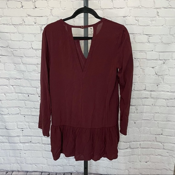 Hurley Cabo Cutout Drop-Waist Dress Wine Color - Picture 3 of 4